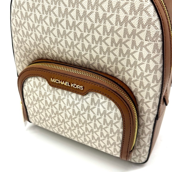 Michael Kors Jaycee Medium Signature Logo Backpack - Vanilla main image 4